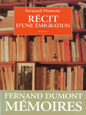 cover image of Récit d'une émigration